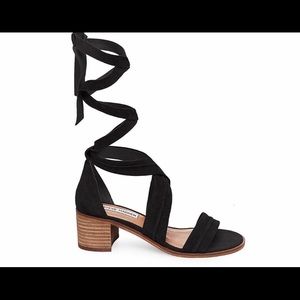 *New* Steve Madden Ritual Black Suede Sandals